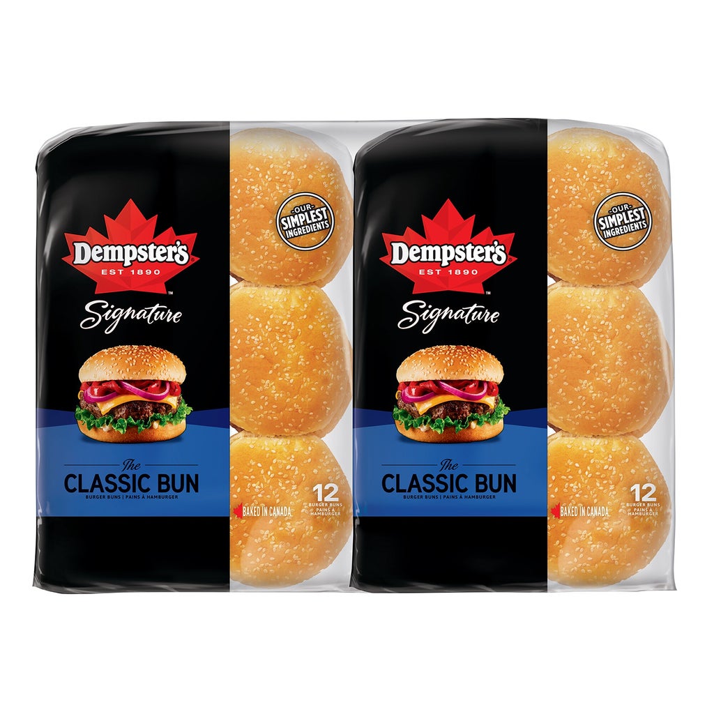 Deluxe sesame seed hamburger buns 2 packs of 12