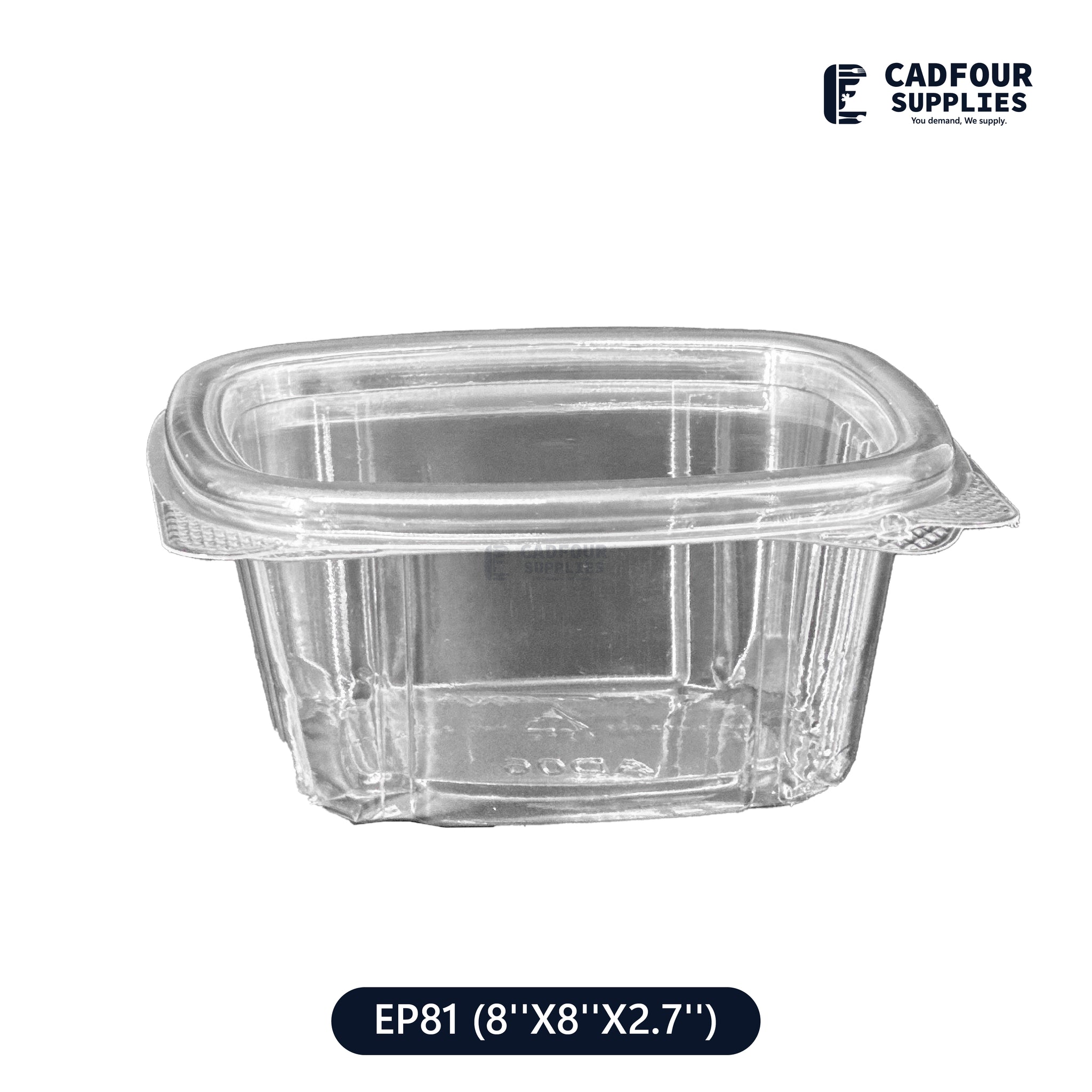 6oz Clear Hinged Container-GENPAK AD6
