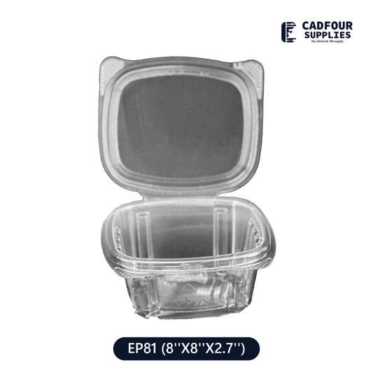6oz Clear Hinged Container-GENPAK AD6