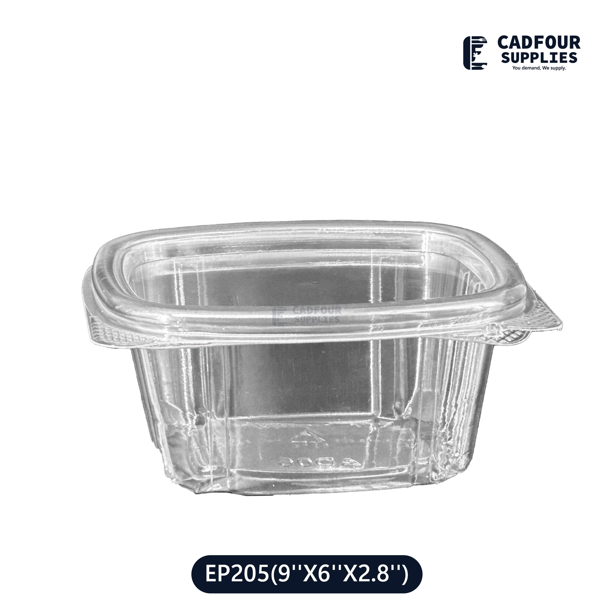 8oz Clear Hinged Container-GENPAK AD8