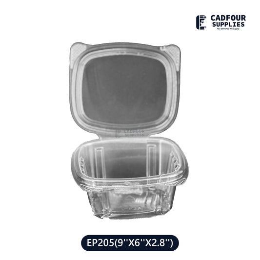 8oz Clear Hinged Container-GENPAK AD8