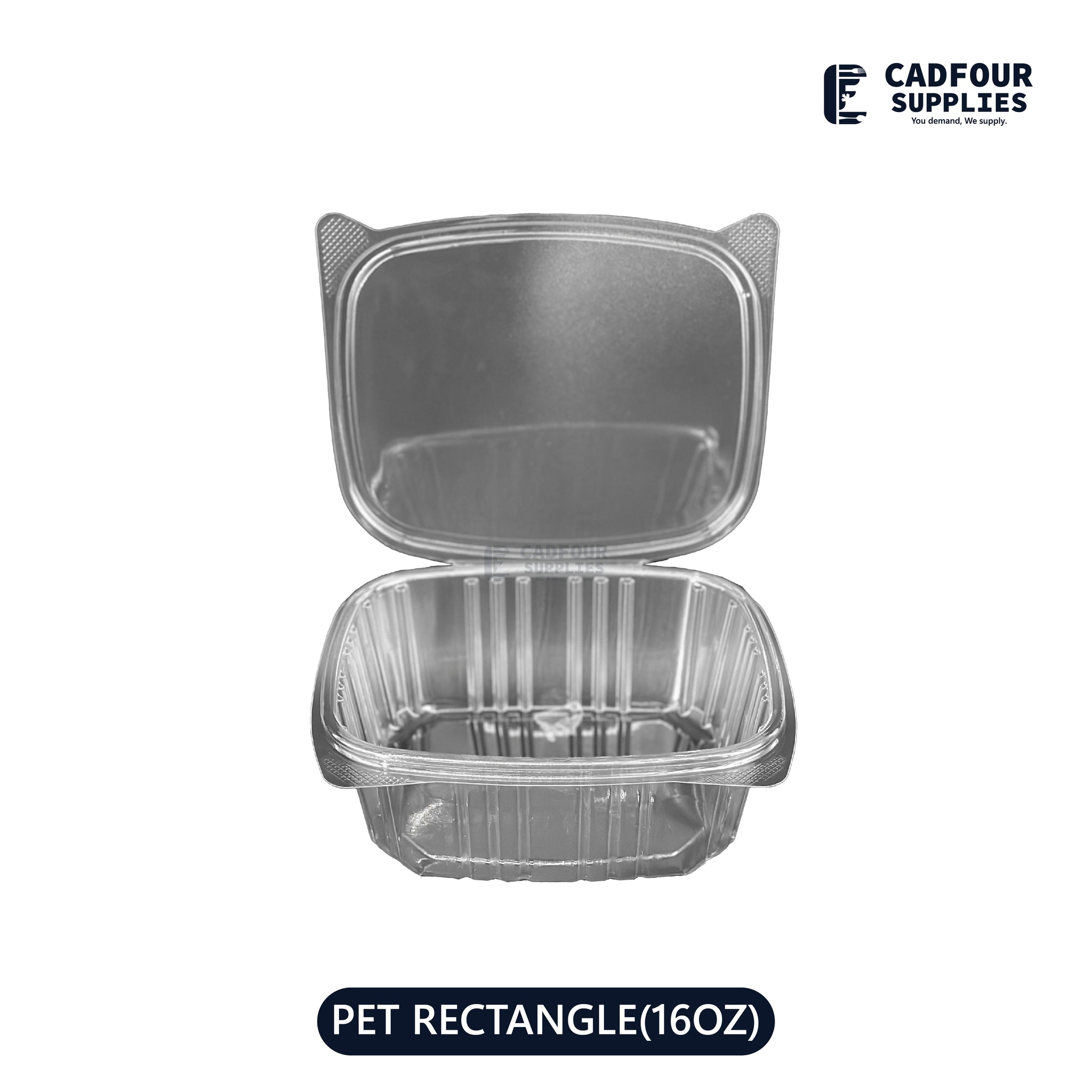 16oz Clear Hinged Container-PPP P16