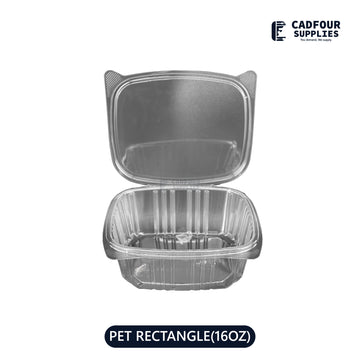 16oz Clear Hinged Container-PPP P16