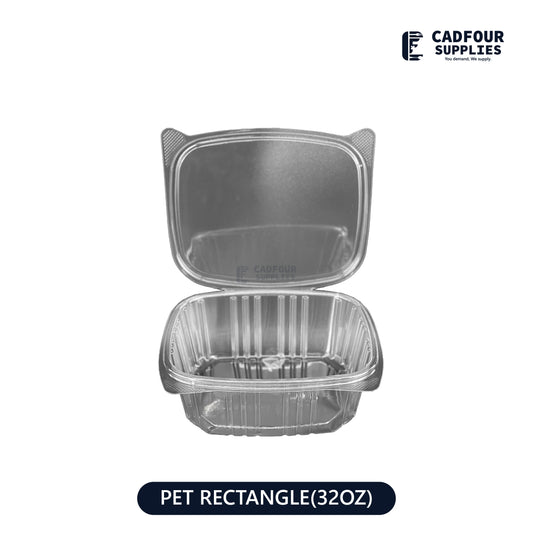 32oz Clear Hinged Container-PPP P32