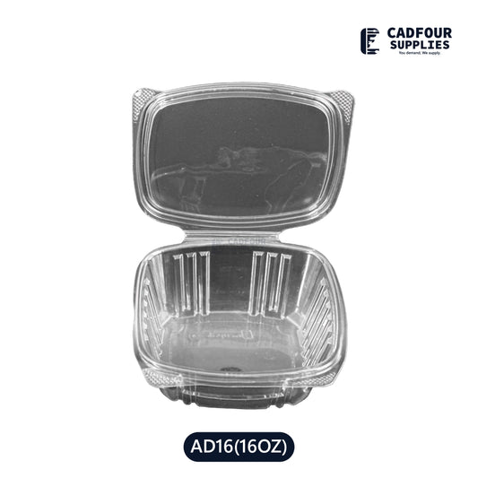 16oz Clear Hinged Container-GENPAK AD16