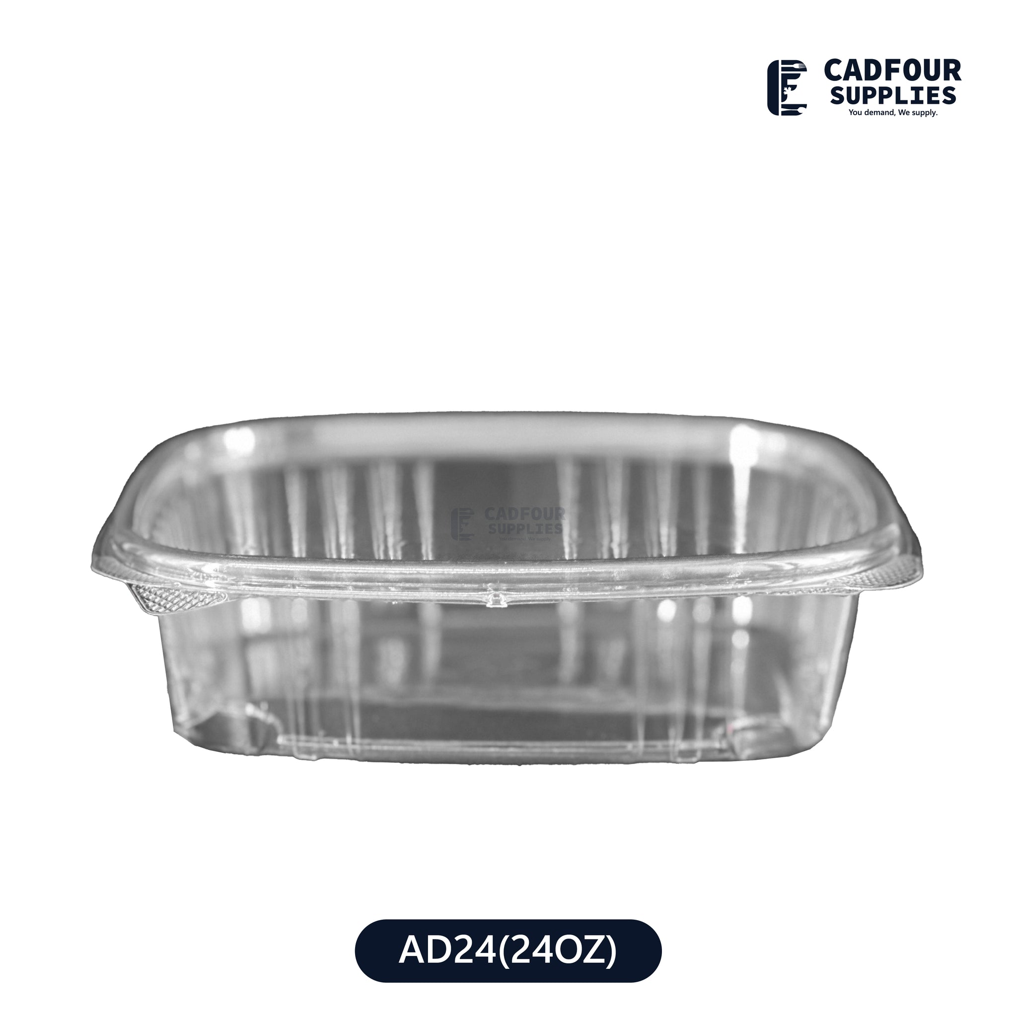 24oz Clear Hinged Container-GENPAK AD24