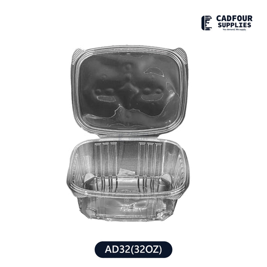 32oz Clear Hinged Container-GENPAK AD32