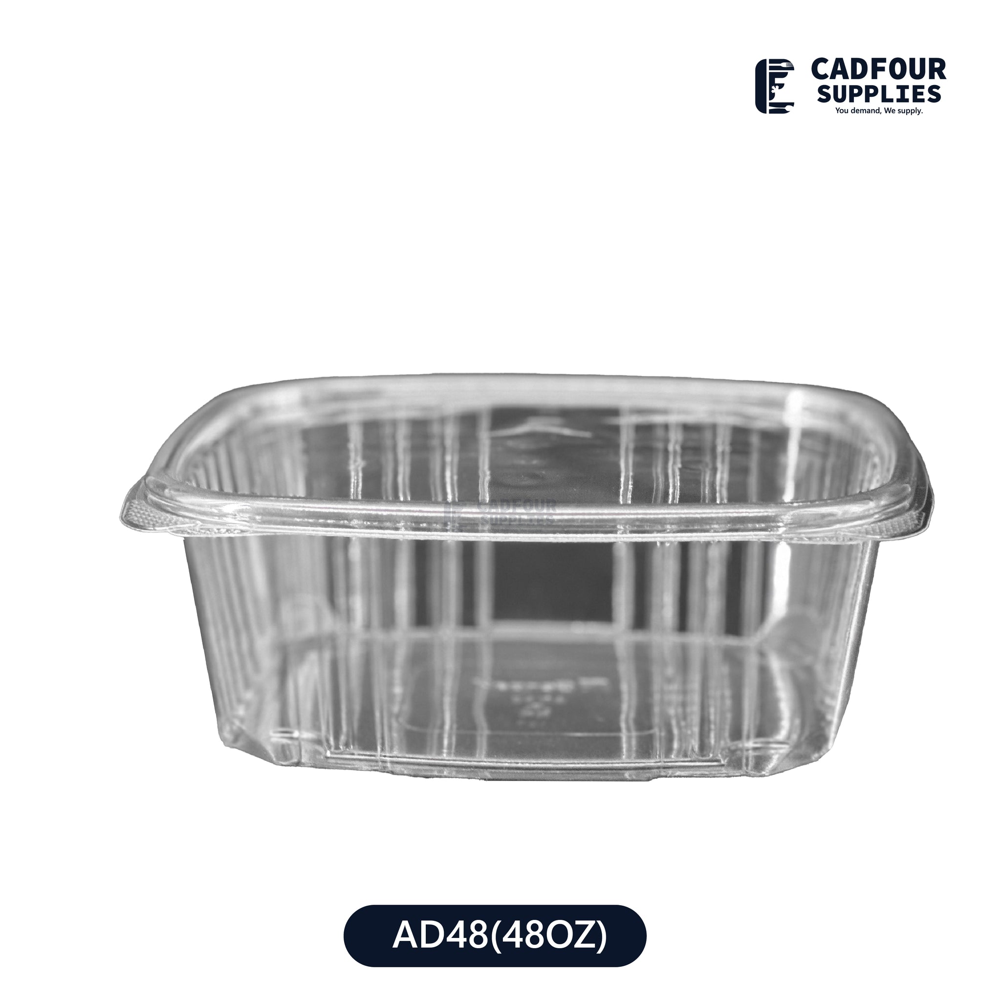 48oz Clear Hinged Container-GENPAK AD48
