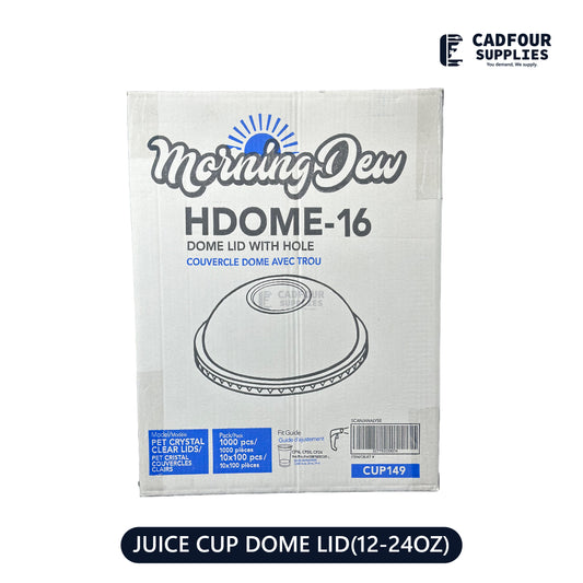 12oz to 24oz Dome Lid For Juice Cups