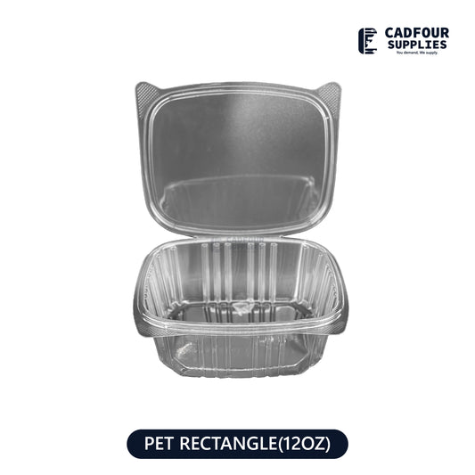 12oz Clear Hinged Container-PPP P12