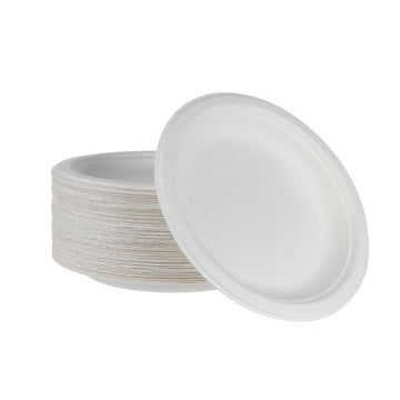 6" Baggasse Round Plates | Pack of 1000