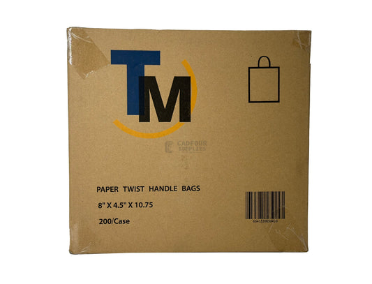 8x4.5x10.75 Paper Bag Brown With Handle