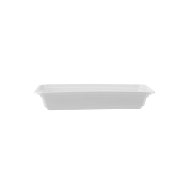 White Microwaveable Rectangle 28oz Container Hotpack