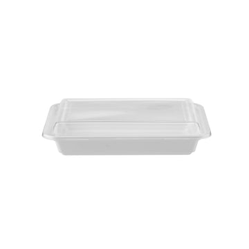 White Microwaveable Rectangle 12oz Container Hotpack