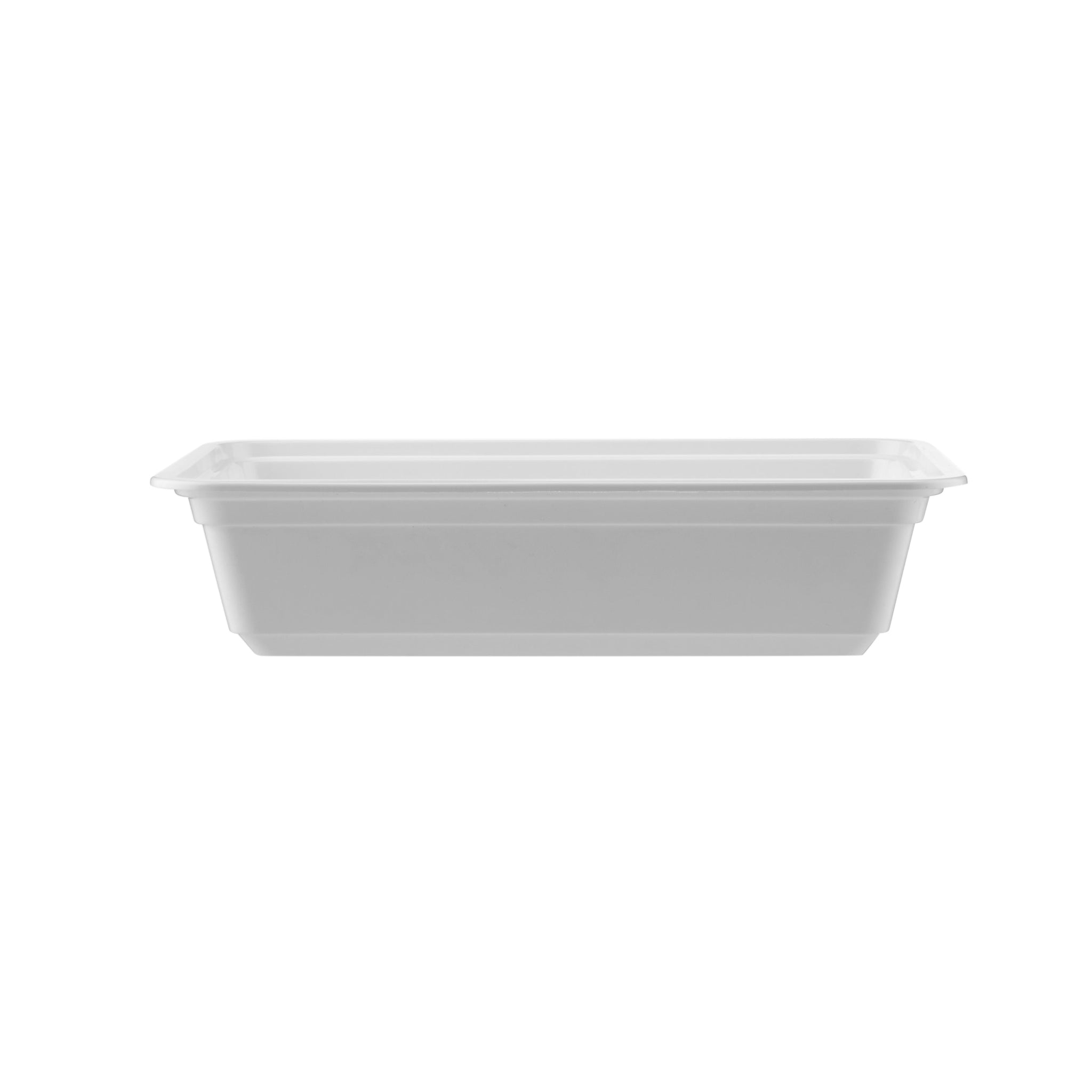 White Microwaveable Rectangle 38oz Container Hotpack