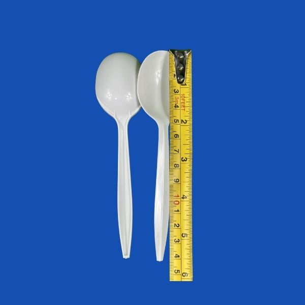 Basics medium weight disposable soup spoons 1000 pcs bulk pack for restaurants