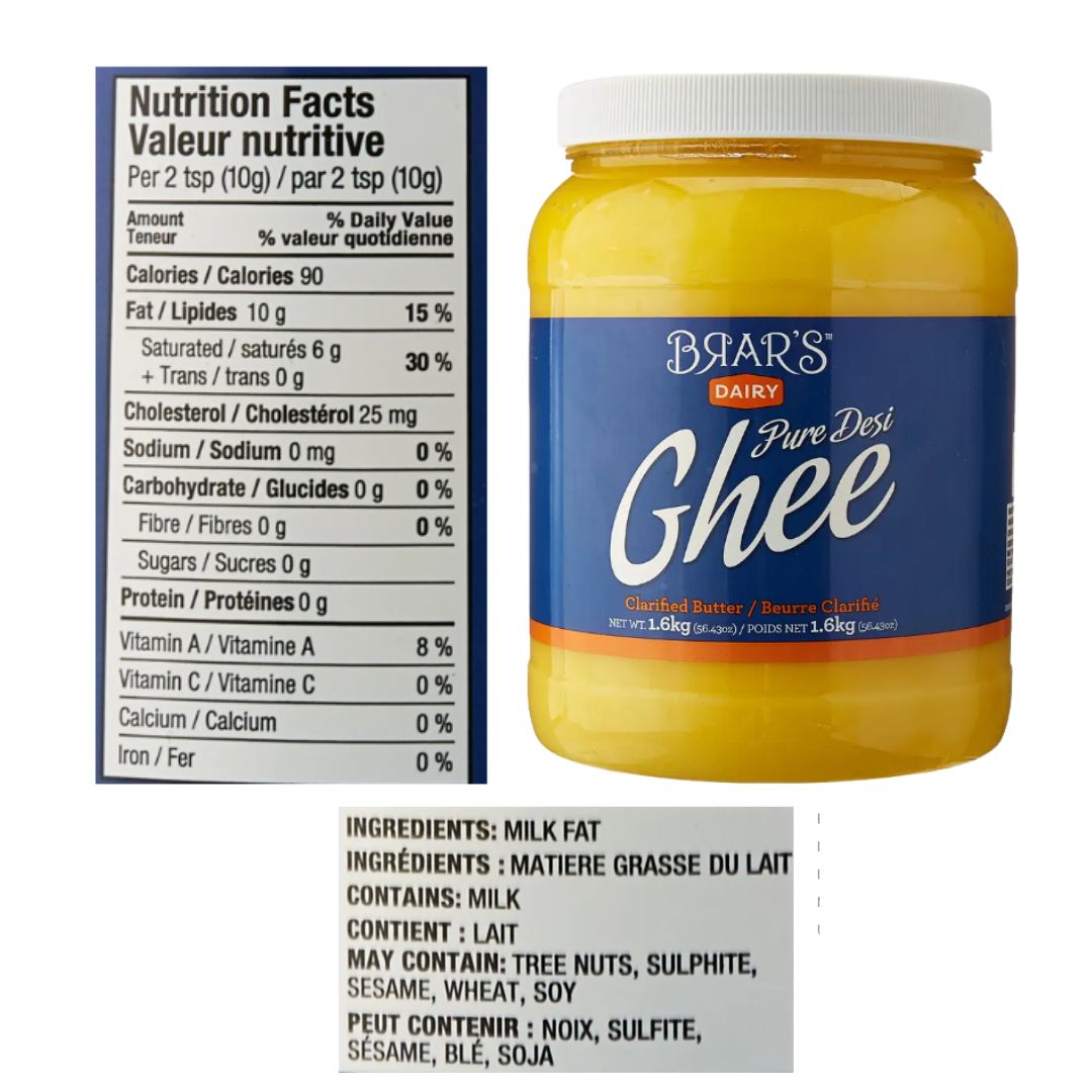 Clarified butter ghee large jar 1.6kg