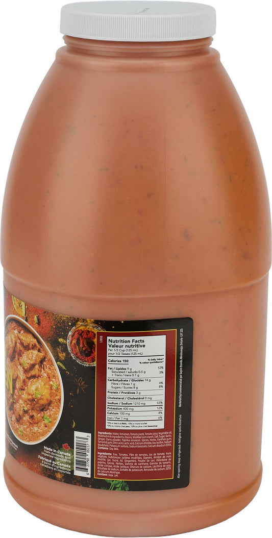 Butter chicken sauce 4 L label