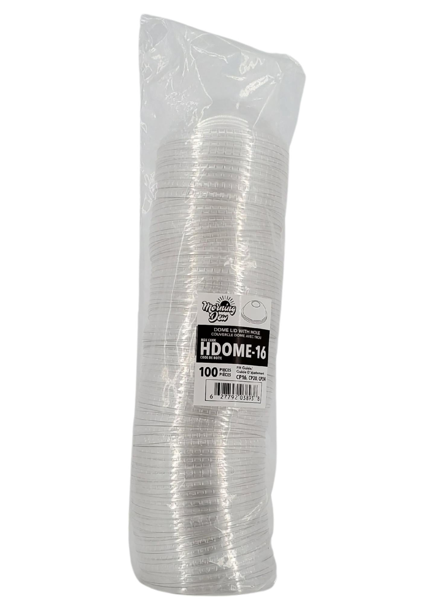 12oz to 24oz Dome Lid For Juice Cups Sleeve
