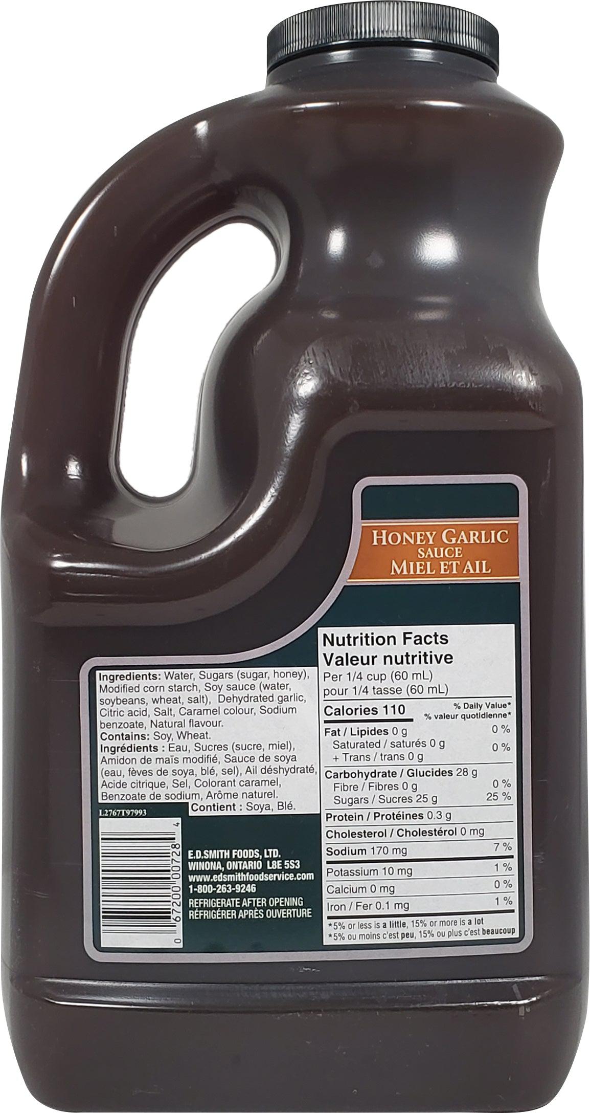 Honey garlic sauce case of 2 jugs