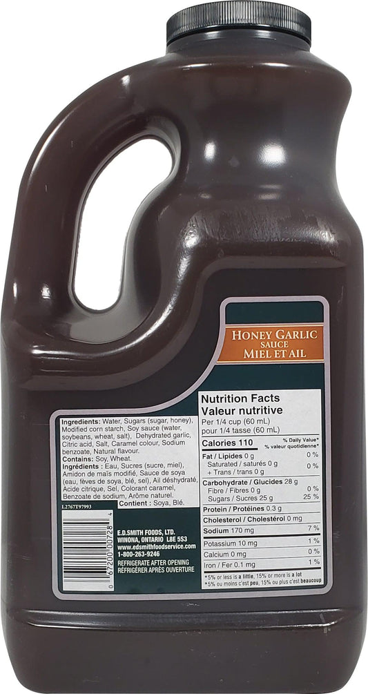Honey garlic sauce case of 2 jugs