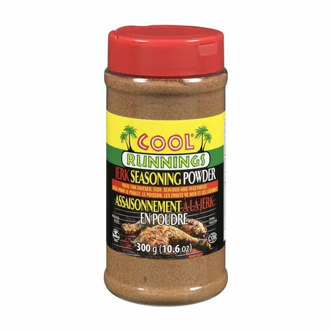 Cool Running Jerk Seasoning Mild spice blend bottle – authentic Caribbean-style jerk seasoning for mild heat, ideal for marinating meats, poultry, seafood, and vegetables.