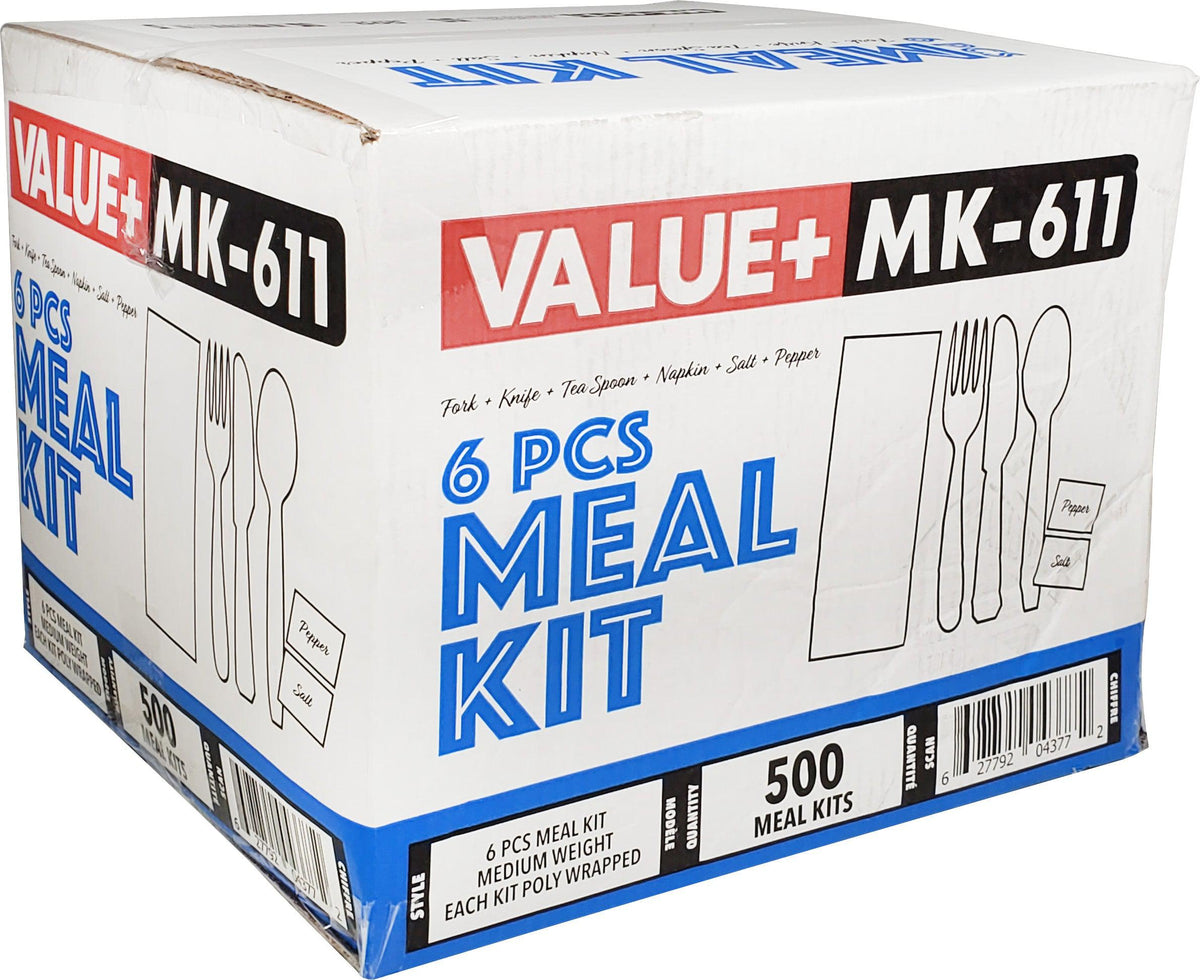 Cutlery meal kits case of 500