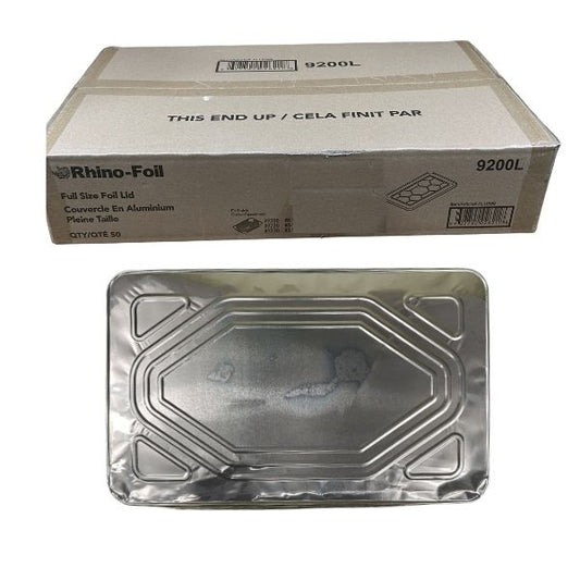 Foil Full Size Aluminum Foil Lids – 50 PCS (ALU099) | Rhino