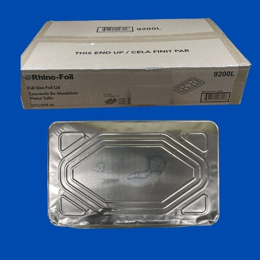Foil Full Size Aluminum Foil Lids – 50 PCS (ALU099) | Rhino