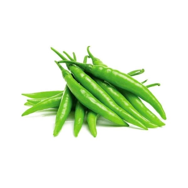 Fresh green Thai chillies in bulk 30 lb box for food service