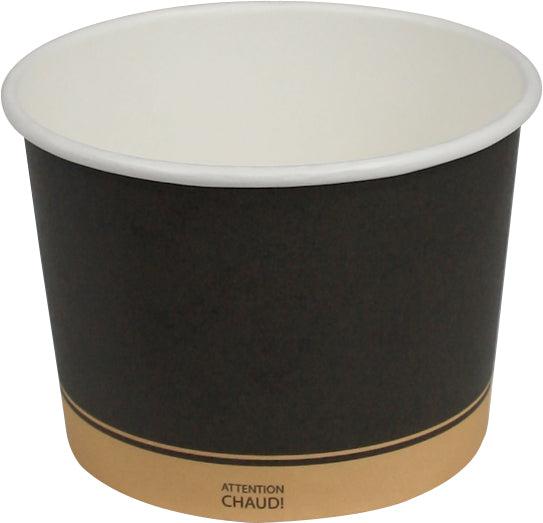 Morning Dew 16oz ebony print paper soup cup - case