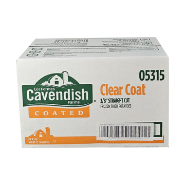 Cavendish Clear Coat Fries 3/8"