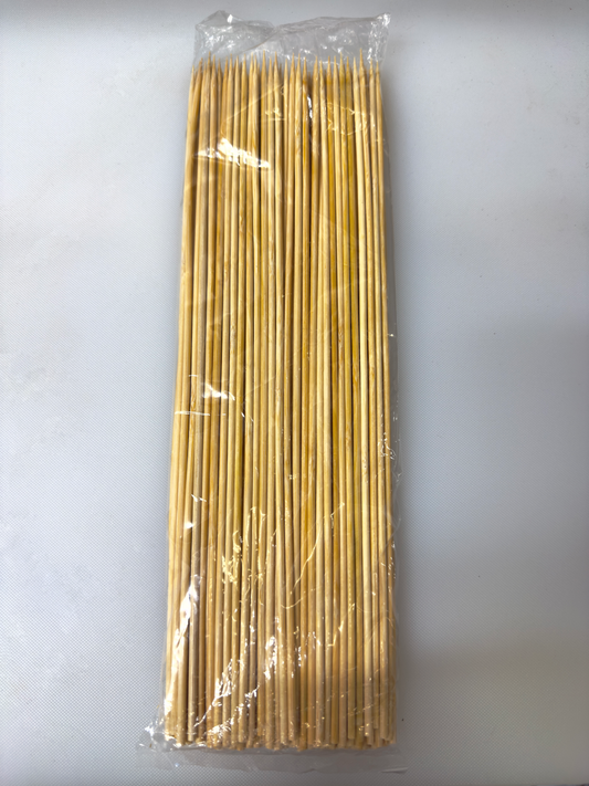 12" Skewer Bamboo Stick- 100pcs