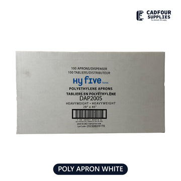 Poly Aprons 28x46 100ct-Hyfive