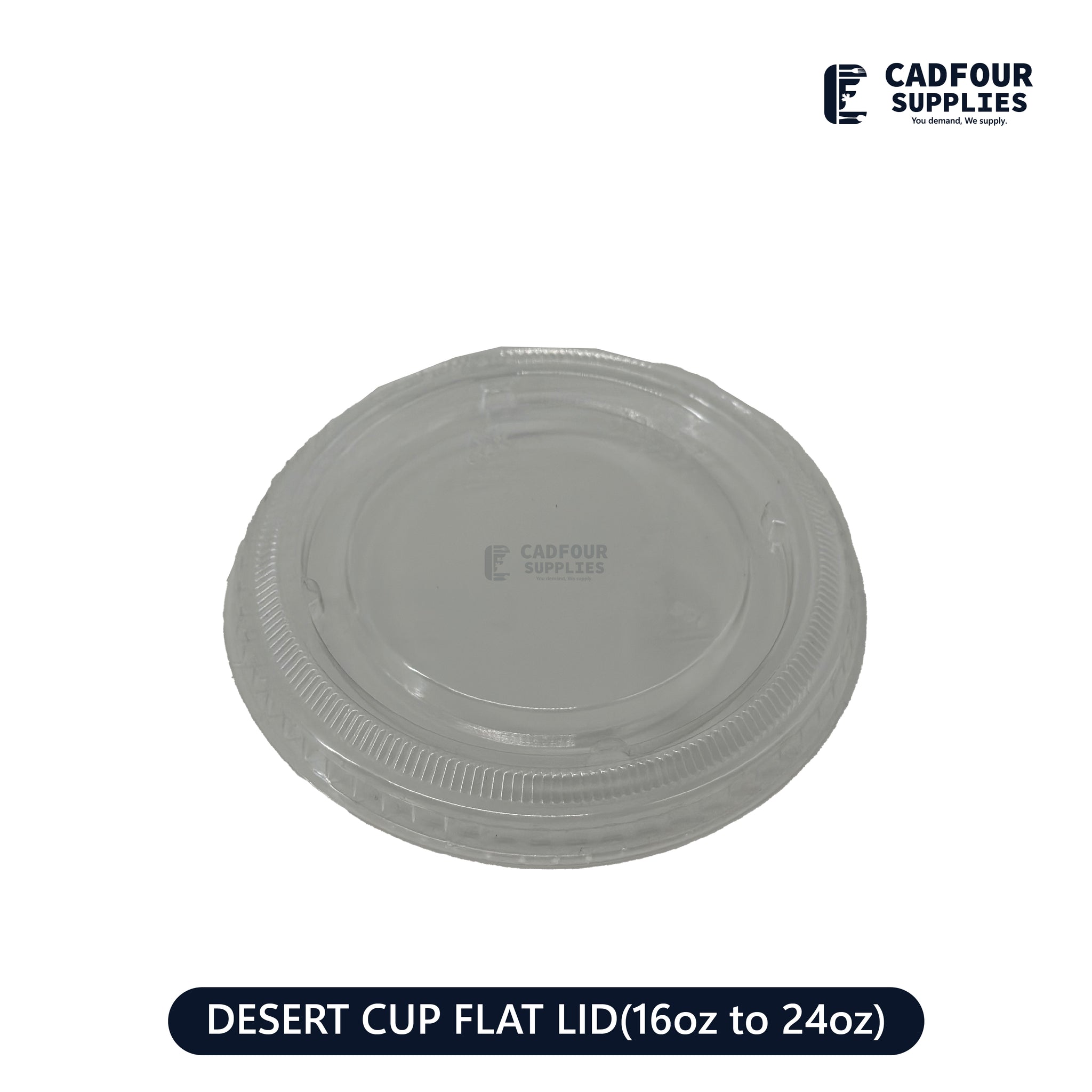 Flat Lids for 6oz to 12oz Desert Cups