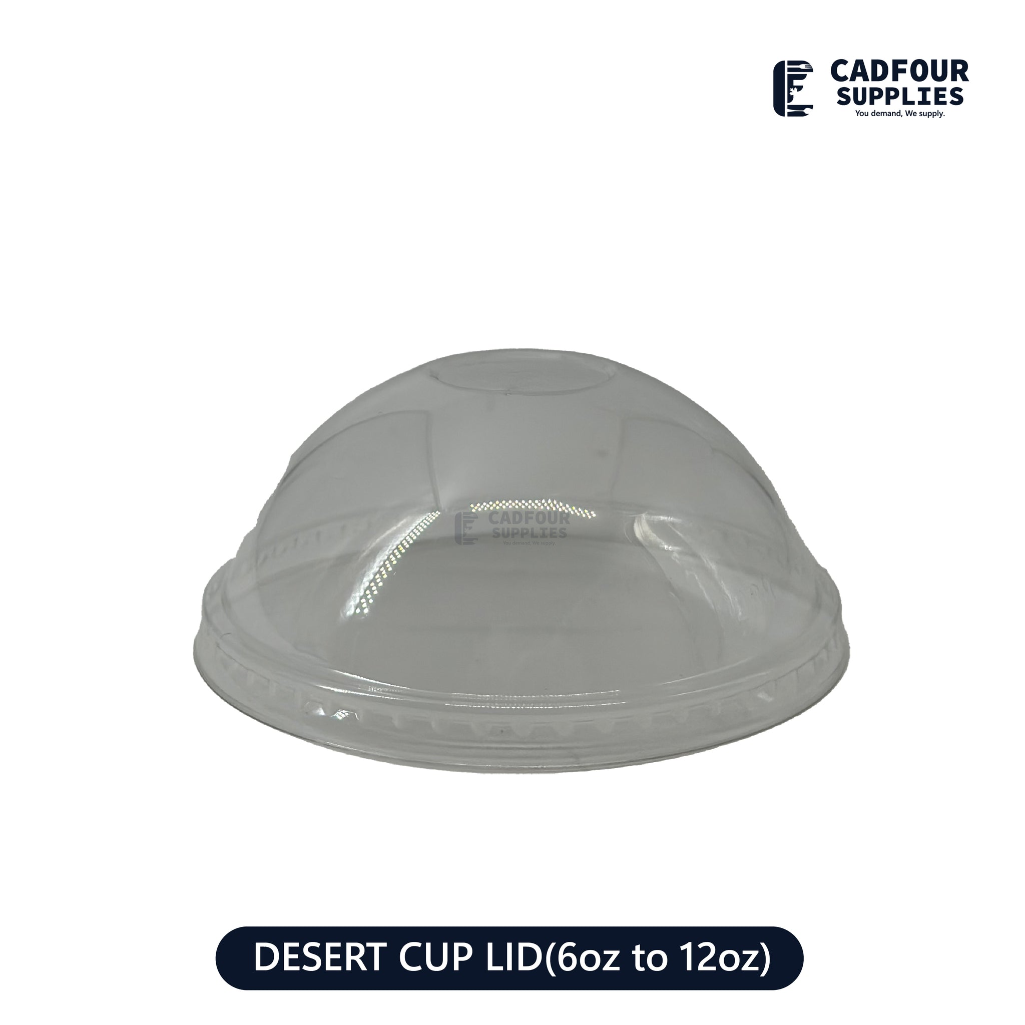 Dome Lids for 6oz to 12oz Desert Cups