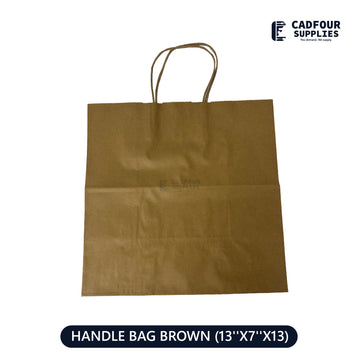 13x7x13 Paper Bag Brown With Handle