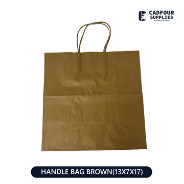 13x7x17 Paper Bag Brown With Handle