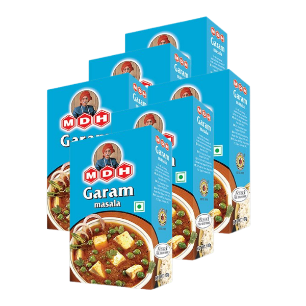 MDH Garam Masala – 6 x 100g Multi-Pack (Total 600g)