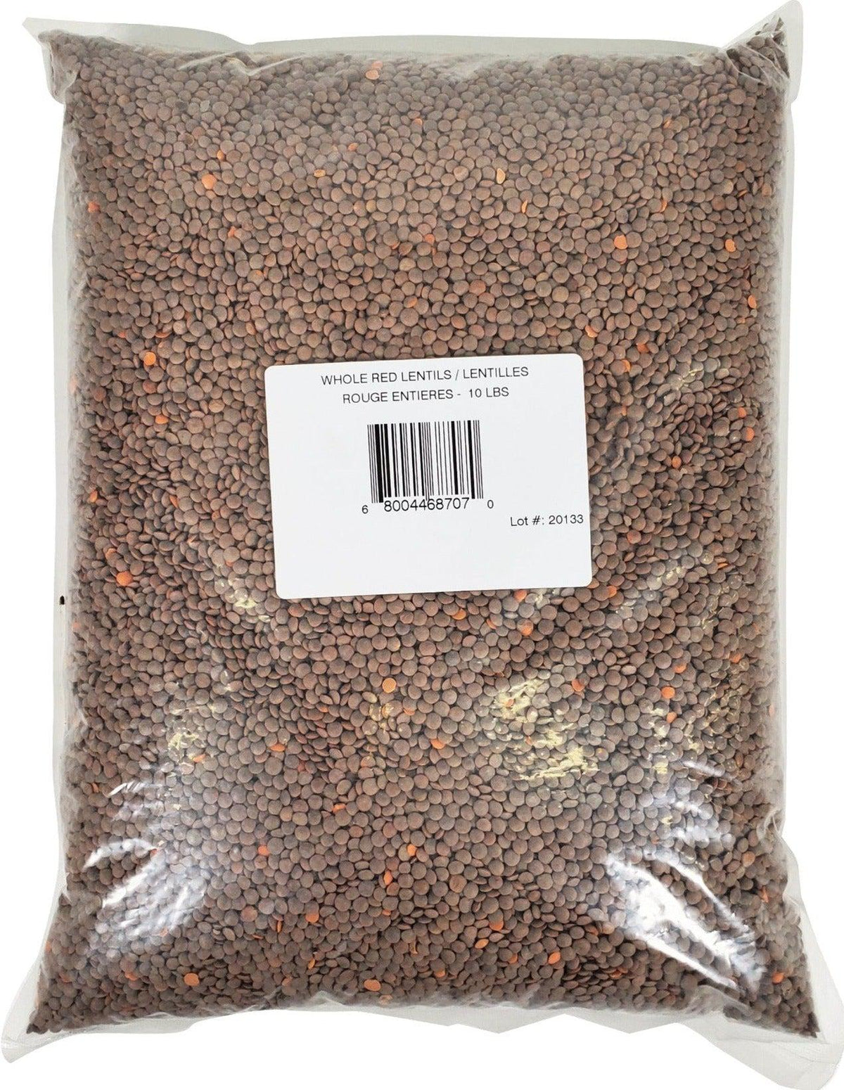 Whole masoor dal red lentils 10 lb
