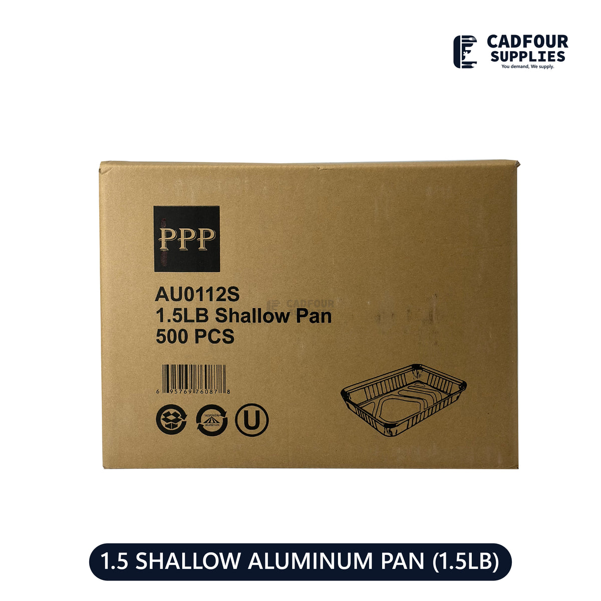 Metal Shallow Rectangular Containers 1 1/2 lb Shallow Oblong Aluminum Foil Rectangle Containers PPP