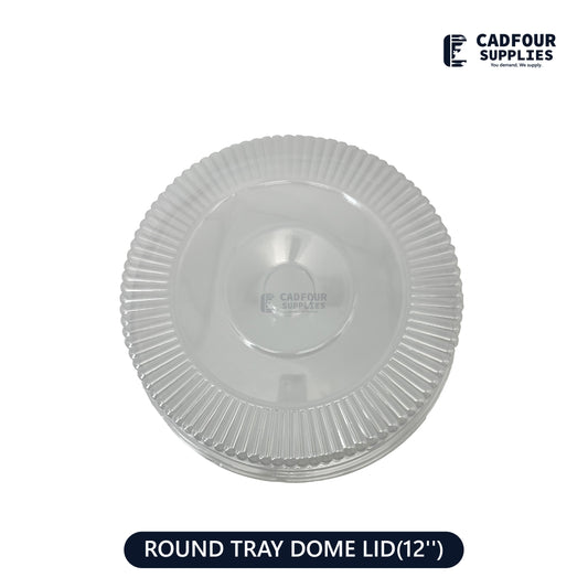 Plastic Dome Lid For 12" Aluminum Round Platter Tray PPP