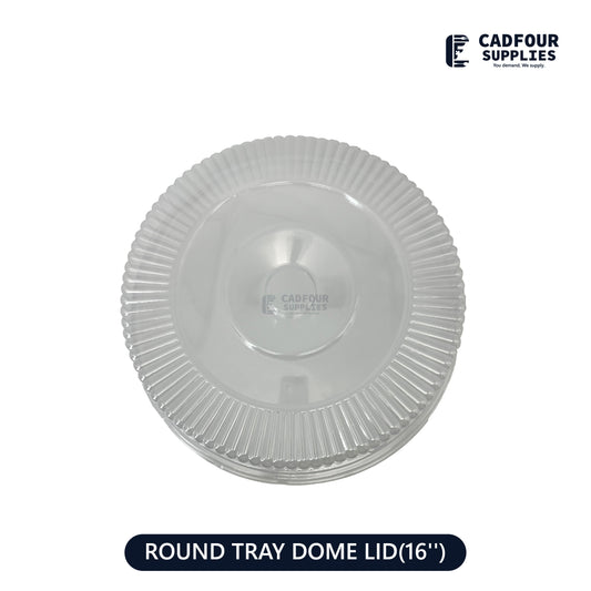 Plastic Dome Lid For 16" Aluminum Round Platter Tray PPP