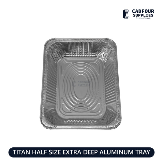 Aluminum Tray Half Size Extra Deep Pans Titan