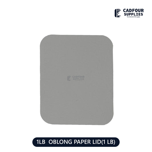 Paper Lid For 1 lb Oblong Rectangle Aluminum Foil Containers PPP