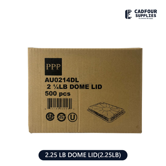 Plastic Dome Lid For 2 1/4 lb Oblong Rectangle Aluminum Foil Containers PPP