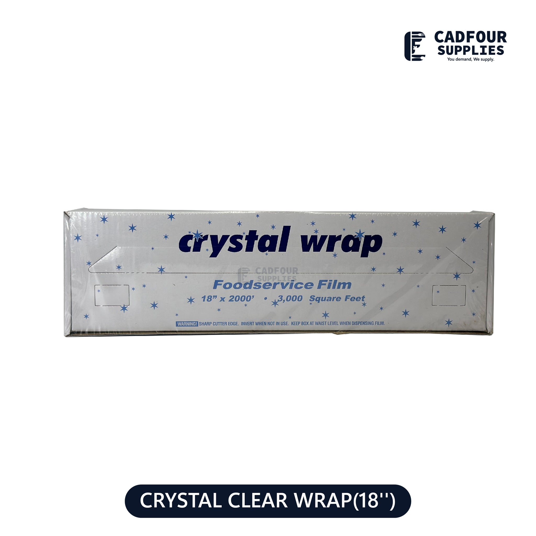 Crystal Clear Film Wrap 18"
