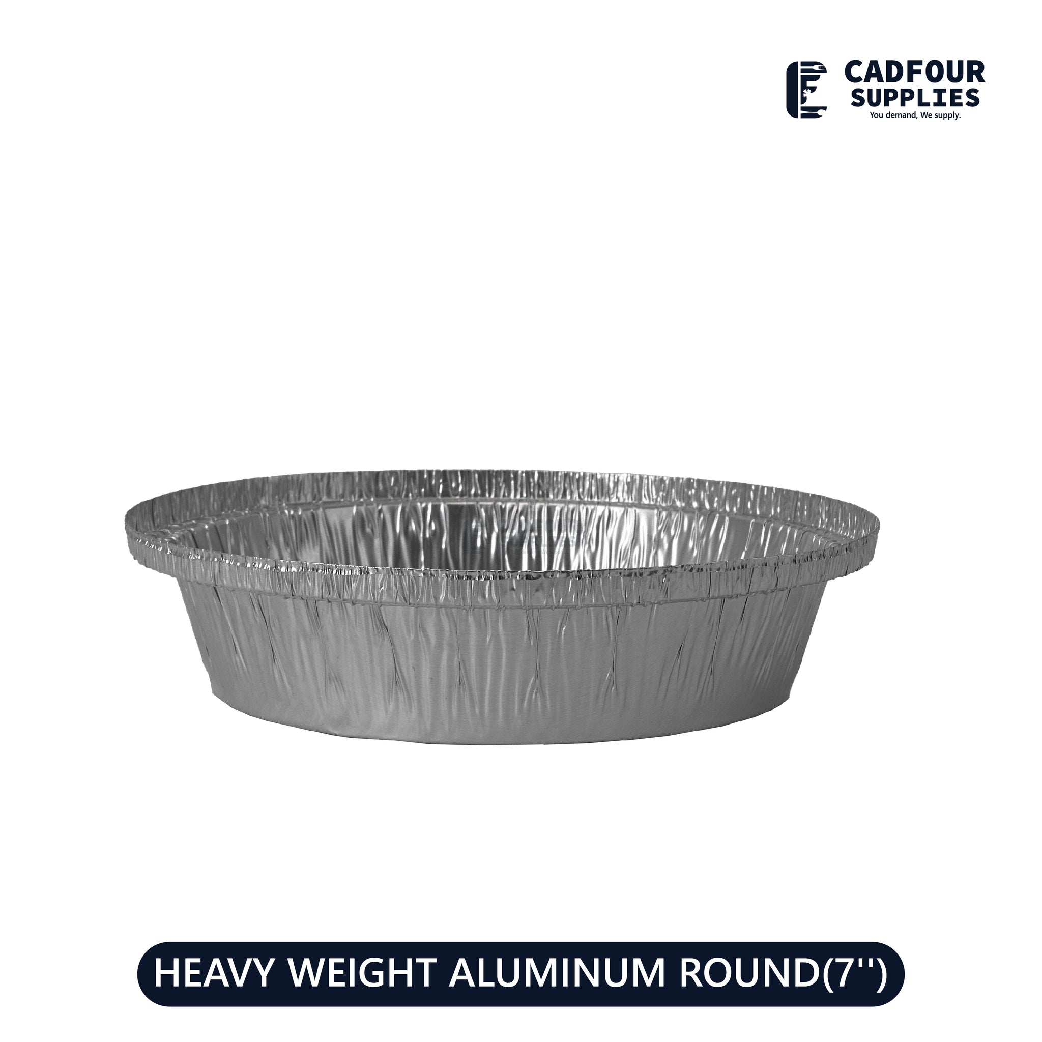 Aluminum Foil Round Conatiner 7" Heavy Duty PPP