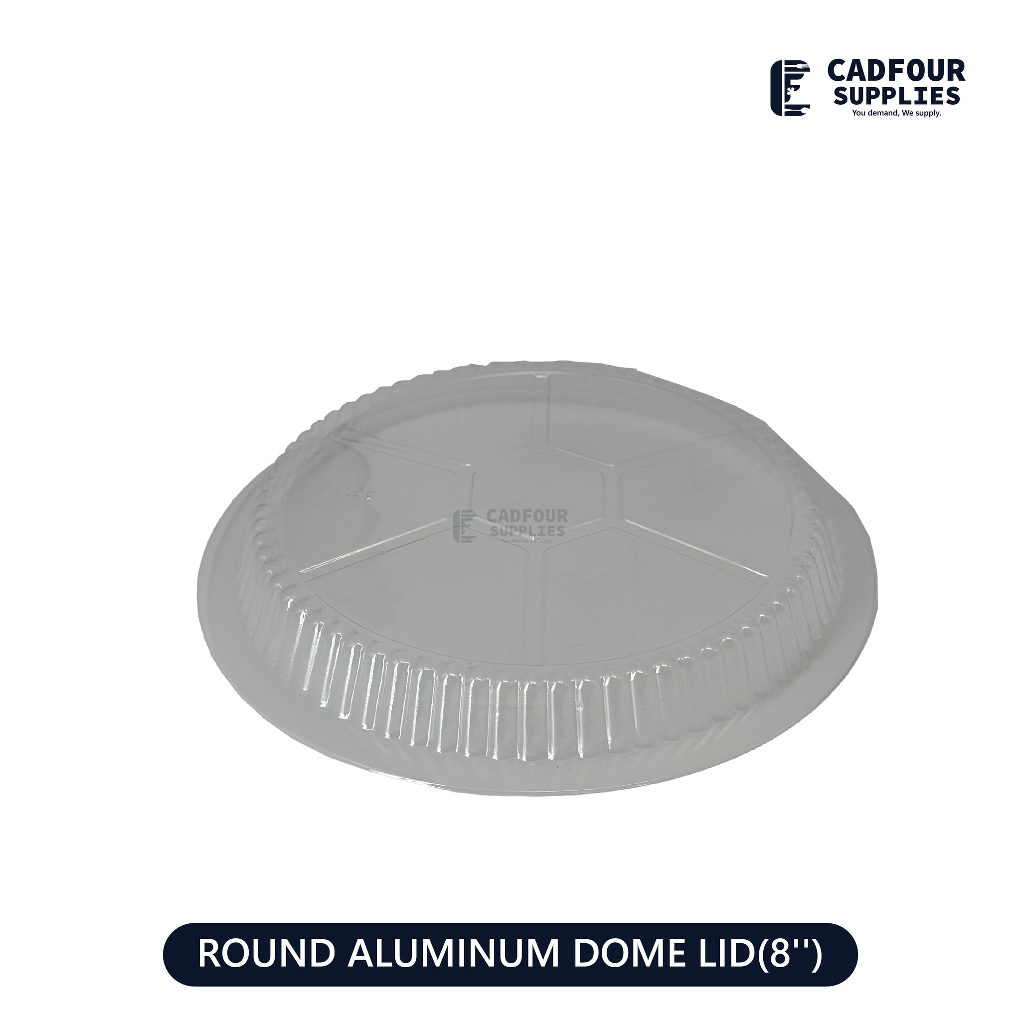 Plastic Dome Lid 8" For Round Aluminum Foil Containers PPP