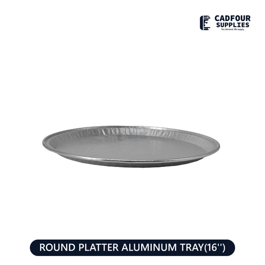 16" Aluminum Round Platter Tray PPP